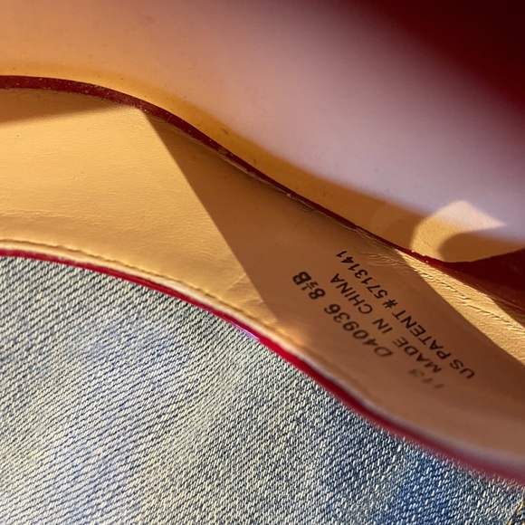 Cole Hann red peep toe heals - Picture 8 of 8